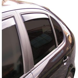ClimAir Zijwindschermen Master Dark (achter) passend voor Renault Koleos 5 deurs 2008-