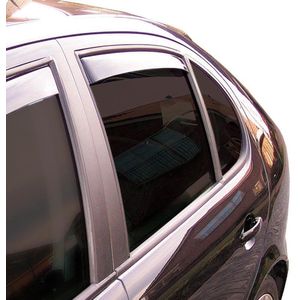 ClimAir Zijwindschermen Master Dark (achter) passend voor Opel Crossland X 2017-