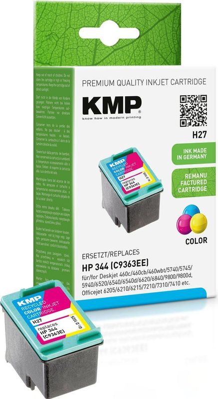 KMP - H27 - Inktcartridge - Kleur - Compatibel met HP C 9363 E