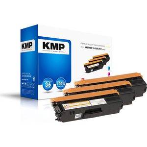 KMP Tonercassette vervangt Brother TN-325C, TN-325M, TN-325Y, TN325C, TN325M, TN325Y Compatibel Cyaan, Magenta, Geel 3500 bladzijden B-T38 CMY