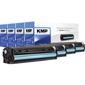 KMP H-T171V Tonercassette Combipack vervangt HP 131A, 131X, CF210A, CF210X, CF211A, CF212A, CF213A Zwart, Cyaan, Magenta, Geel 2400 bladzijden Compatibel Toner
