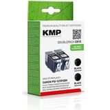 KMP - DOUBLEPACK C81D - Inktcartridge - Zwart - Compatibel - 2 x 19 ml