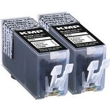 KMP - DOUBLEPACK C81D - Inktcartridge - Zwart - Compatibel - 2 x 19 ml