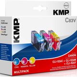 KMP C83V - Inktcartridges / Cyaan / Magenta / Geel