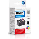 KMP - Inktcartridge Vervangt Canon PG-540 CL-541 - Compatibel Combipack - Zwart Cyaan Magenta Geel