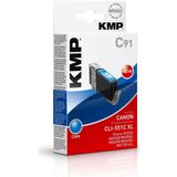 KMP Inktcartridge vervangt Canon CLI-551C XL Compatibel Cyaan C91 1519,0003