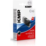 KMP - C90 - Inktcartridge - Zwart - 15 ml - Geschikt voor Canon Pixma