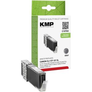 KMP Inktcartridge vervangt Canon CLI-571GY XL Compatibel Grijs C107GX 1569,0041
