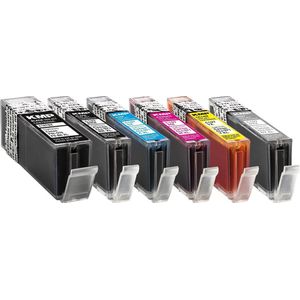 KMP Inktcartridge vervangt Canon PGI-570PGBK XL, CLI-571C XL, CLI-571M XL, CLI-571Y XL Compatibel Combipack Zwart, Cyaan, Magenta, Geel C107PIXV 1567,0050