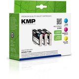 KMP Druckerpatronen E130V cyan, magenta, gelb kompatibel zu EPSON T1306XL, 3er-Set