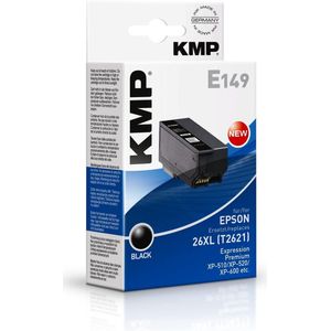KMP Inktcartridge vervangt Epson 26XL, T2621 Compatibel Zwart E149 1626,4001