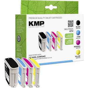 KMP - H71V - Inktcartridges - Zwart/Cyaan/Magenta/Geel - 1x 49 ml / 3x 16 ml