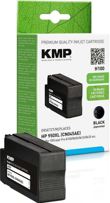 KMP - H100 - Inkt - Zwart - Compatibel