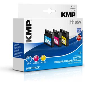 KMP, Inkt, 105V Value pack C/M/Y comp. met HP 933 XL (M, C, Y)