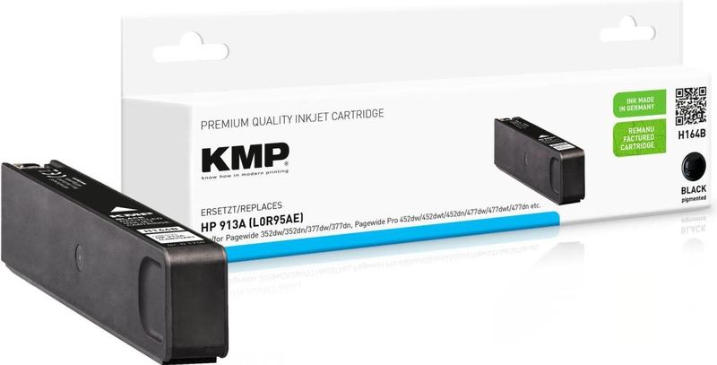 KMP PrintTechnik AG KMP cartridge HP 913A (L0R95AE) zwart 3500 S. Hybrid-Chip refilled