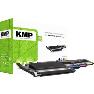 KMP Compatibel Toner multipack SA-T38V vervangt Samsung CLT-P4072C, CLT-K4072S, CLT-C4072S, CLT-M4072S, CLT-Y4072S Zwart, Cyaan, Magenta, Geel