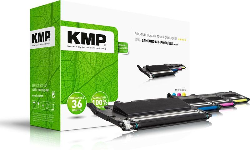 KMP - SA-T53V - Tonercartridge - Zwart, Geel, Cyaan, Magenta - Compatibel