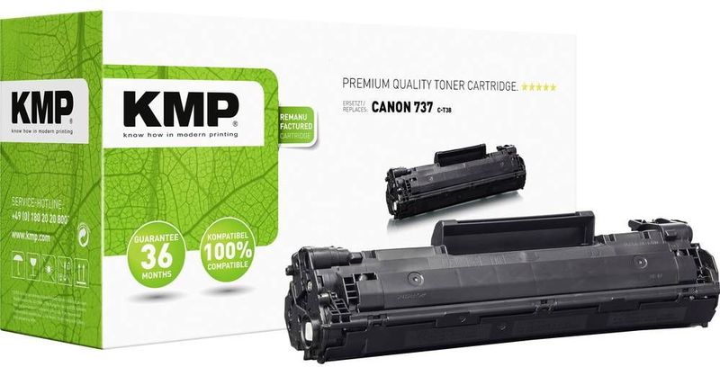 KMP - Tonercassette - Vervangt Canon 737 - Zwart - 3000 Bladzijden