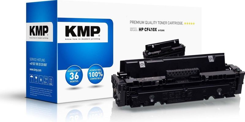 KMP - Toner - Compatibel Zwart - Vervangt HP 410X - 6500 Bladzijden