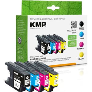 KMP - B59V MULTIPACK - Inktcartridges - 4x 600 pagina's - Zwart, Cyaan, Magenta, Geel