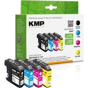 KMP - LC123VALBP - Inktcartridge - Zwart, Cyaan, Magenta, Geel - 4 Stuks, 4 x 14,1 ml