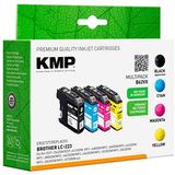 KMP Inktcartridge vervangt Brother LC-223BK, LC-223C, LC-223M, LC223Y Compatibel Combipack Zwart, Cyaan, Magenta, Geel B48V 1529,4005