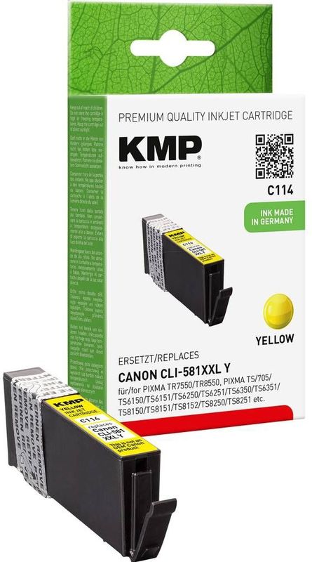 KMP 1578,0209 inktcartridge 1 stuk(s) Compatibel Extra (Super) hoog rendement Geel