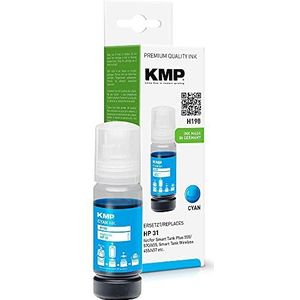 KMP Inktcartridge vervangt HP 31, 1VU26AE Compatibel Cyaan H198 1769,0003