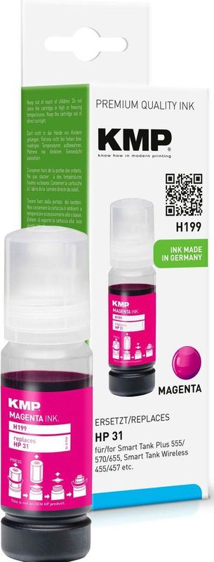 KMP - 1VU27AE - Inktcartridge - Magenta - Inhoud 70 ml, tot 8000 pagina's bij 5% dekking