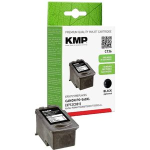 KMP - PG-560XL Inktcartridge - Zwart - Compatibel met Diverse Merken