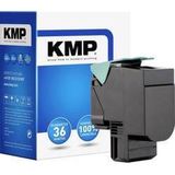 KMP Toner vervangt Lexmark 800H1 Compatibel Zwart 2500 bladzijden L-T112BK 3911,2000