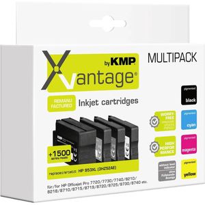 Xvantage - Inkt - 953XL - Multipack - Zwart, Cyaan, Magenta, Geel