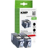 KMP - C72D - Inktcartridge - Zwart - Compatibel met Canon PGI-520 BK
