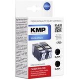 KMP - C72D - Inktcartridge - Zwart - Compatibel met Canon PGI-520 BK