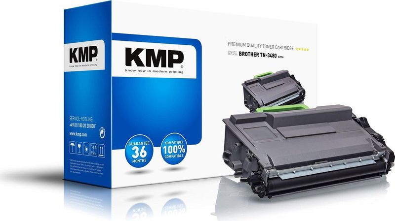 KMP Tonercartridge compatibel met Brother TN3480 Black - B-T96 - voor DCP-L5500dn DCP-L6600dw, HL-L5000d HL-L5100dn HL-L5100dnt HL-L5100dntt HL-L5... enz.