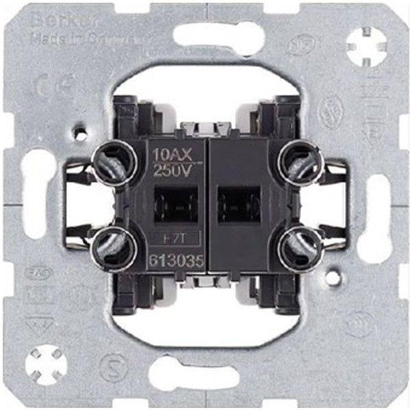 Berker - Serieschakelaar - Antraciet - Inbouw - Tweevoudig