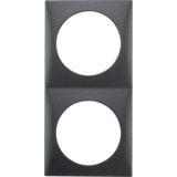 Hager - Integro - Afdekraam - Antraciet - Kunststof