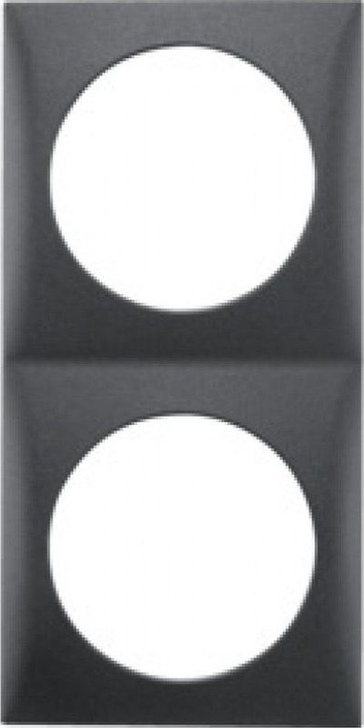 Hager - Integro - Afdekraam - Antraciet - Kunststof