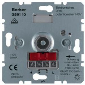 Berker - Elektronische Draai-Potentiometer - Inbouwapparaat - Zwart - 1-10 V