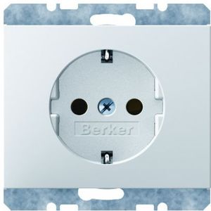 Berker - 47157006 - Schuko-stopcontact - Antraciet - Mat