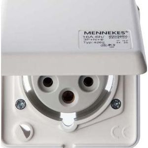 Berker - cee Steckd. eb 5pol 16A mit Klappdeckel 578501
