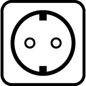 Berker - SCHUKO Dubbel Stopcontact - Wandcontactdoos - IP55 - Horizontaal