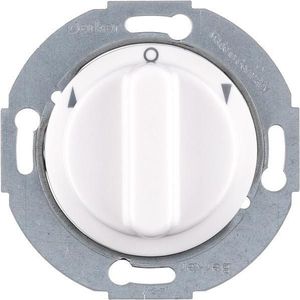 Berker, Lichtschakelaars + Stopcontacten, Jal-bocht,1p Z-St 381103 1930/glas,pw