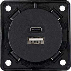 Berker - Stopcontacten - 926202505 - Antraciet - Materiaal: Kunststof