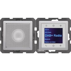 Berker BERK Radio Aanraking (DAB+, KW), Radio, Zilver