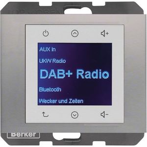 Berker 29847004 (DAB+, FM, KW), Radio, Zilver