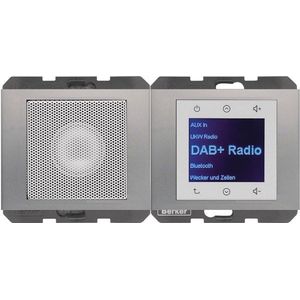 Berker 30807004 (DAB+, KW, Bluetooth), Radio, Zilver