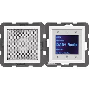 Berker BERK Radio Aanraking (DAB+, FM, Bluetooth), Radio, Wit