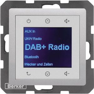 Berker BERK Radio Aanraking (DAB+, FM, KW), Radio, Zilver