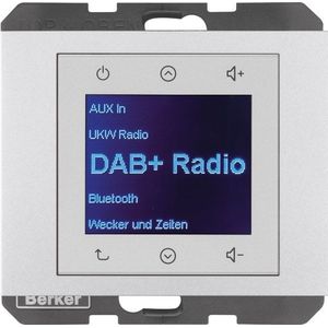 Berker BERK Radio Aanraking (DAB+, FM, KW), Radio, Zilver